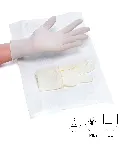 Guantes de examen estériles desechables de látex sin polvo Naturflex®. NATURFLEX®. Talla: L. Largo (mm): 240