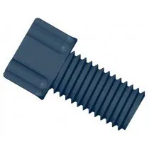 Conector Gripper PP 1/4'-28 para 1/16' D.E. Negro. DIBA OMNIFIT