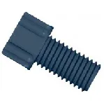 Conector Gripper PP 1/4'-28 para 1/16' D.E. Negro. DIBA OMNIFIT