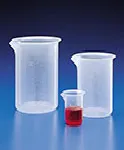 Vasos graduados, forma baja, CLASE B, PP