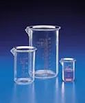 Vasos graduados, forma baja, CLASE B, TPX