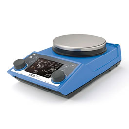 RET control-visc magnetic stirrers with heating and integrated balance