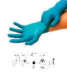 Nitrile disposable gloves with powder, Touch N Tuff®