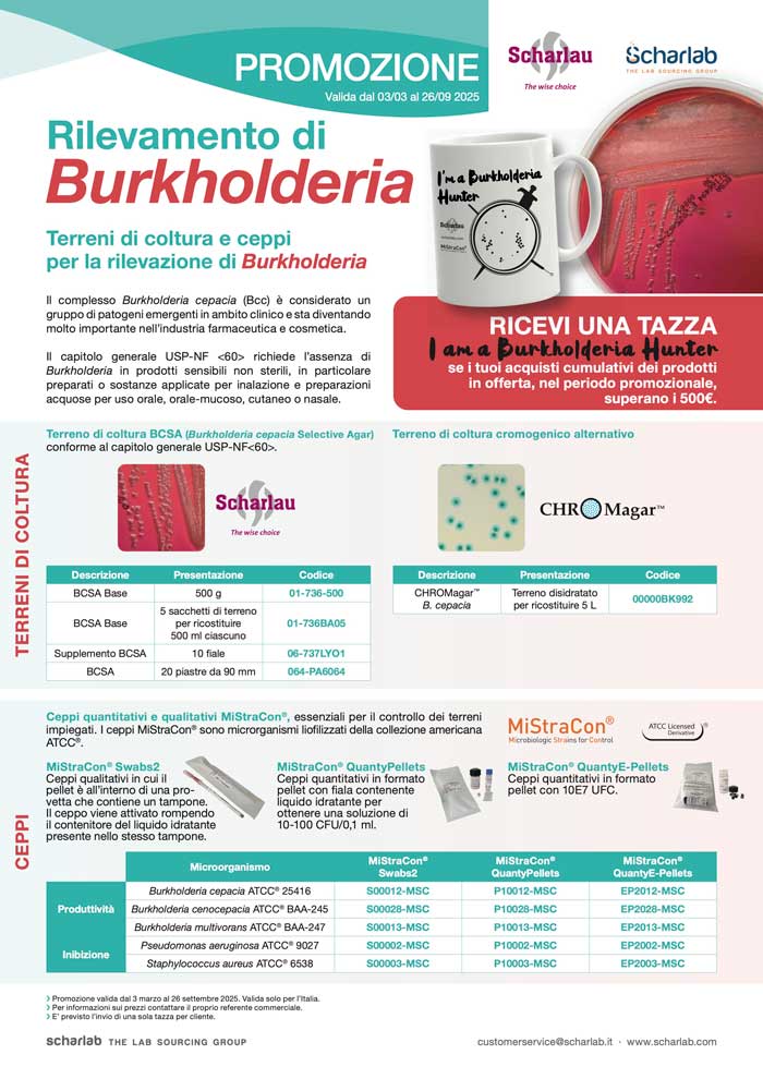 Promozione speciale Rilevamento di Burkholderia