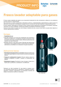 Frasco lavador gases adaptable