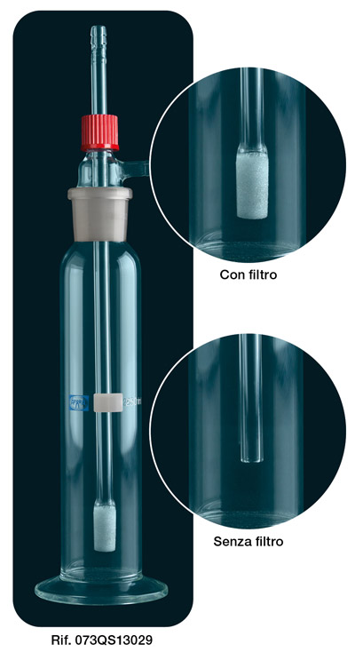 Bottiglia adattabile per il trattamento del gas