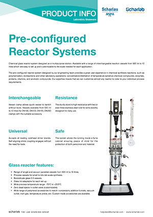 Complete glass reactors