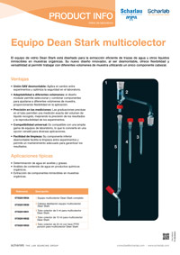 equipo multicolector dean stark